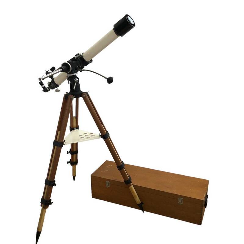 高橋製作所 TS式 65mm 屈折経緯儀 D=65mm F=900mm 木製ケース付き 天体望遠鏡 