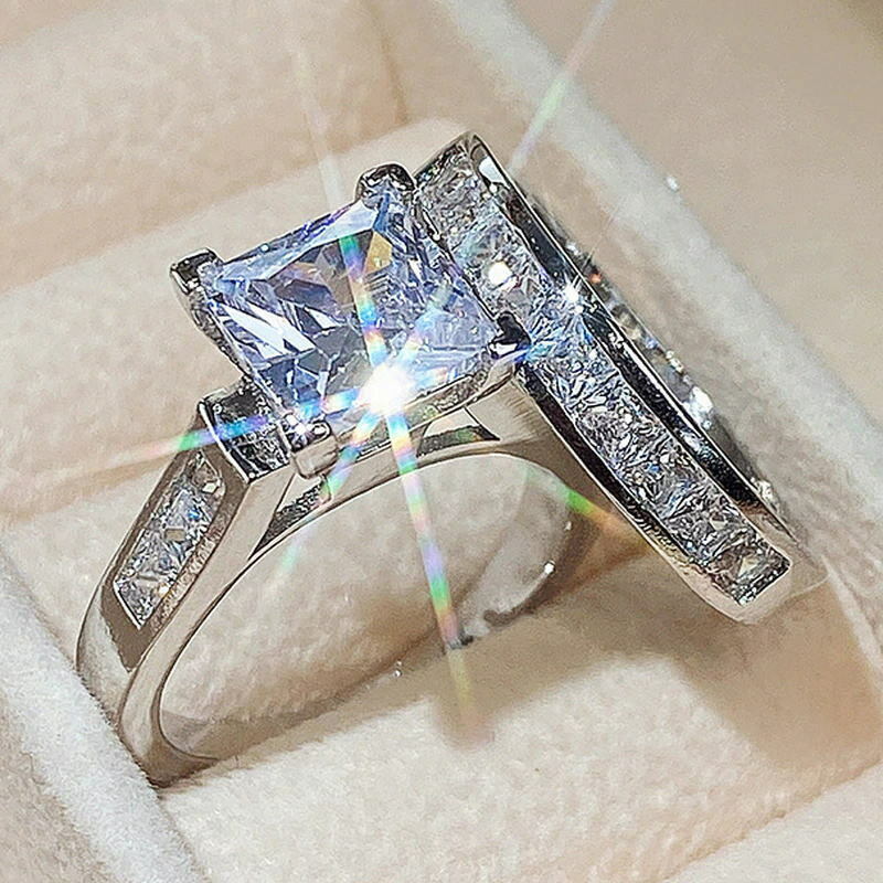 豪華２本セット★シルバー925色高品質ジルコニアダイヤモンド指輪１１号リング