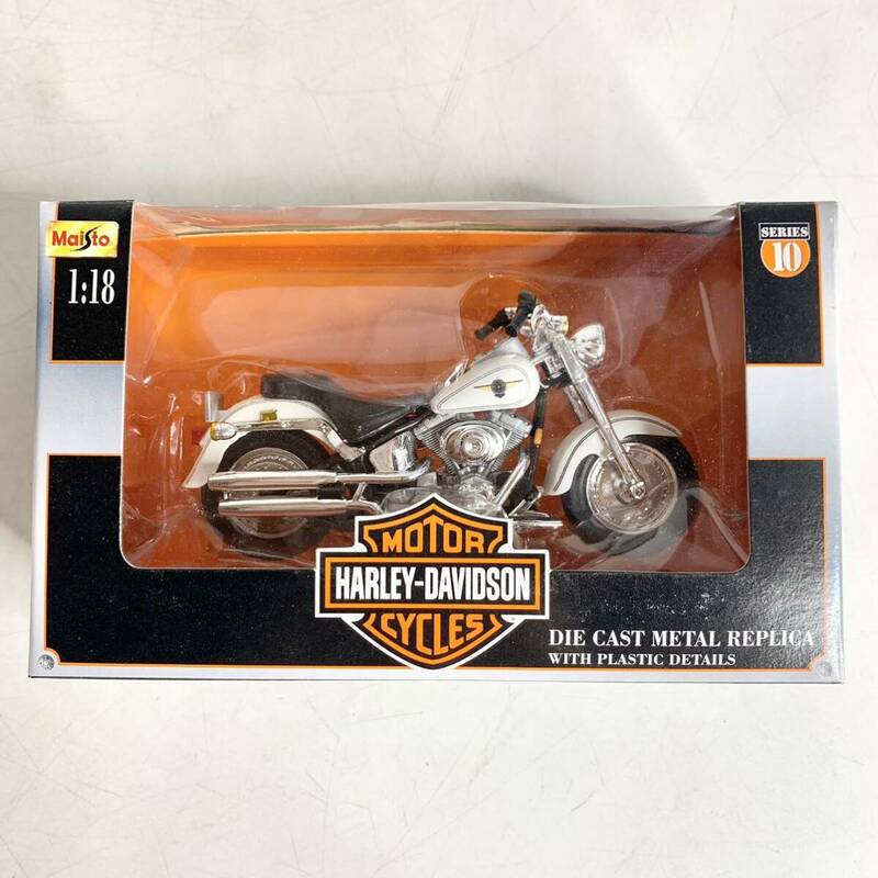 マイスト ハーレーダビッドソン 1/18 2000 FLSTF Fat Boy ダイキャスト Maisto HARLEY-DAVIDSON シリーズ10