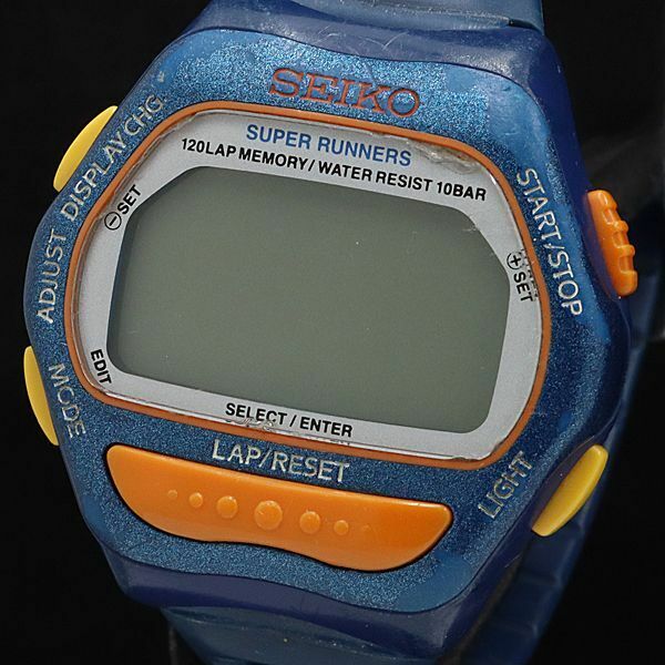 1円 セイコー スーパーランナーズ QZ デジタル文字盤 S650-4000 メンズ腕時計 KMR 3792000 6TLG