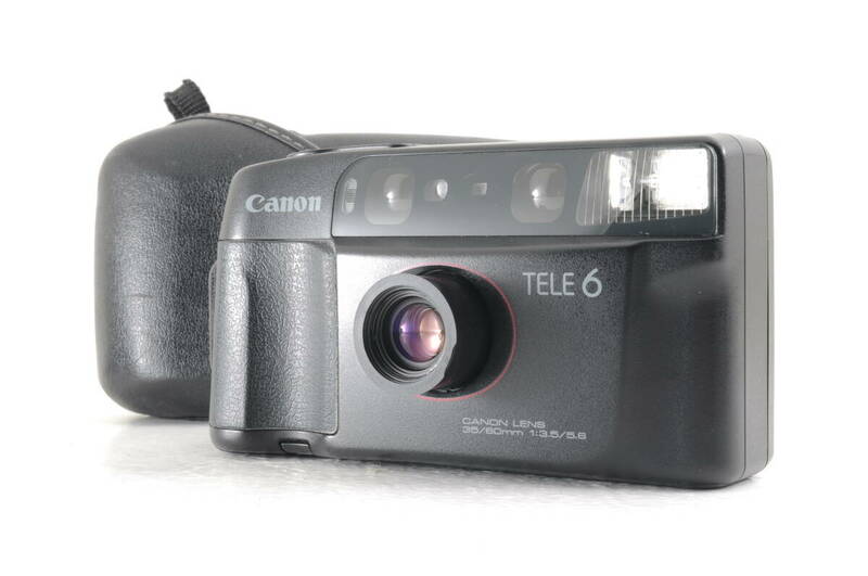 動作品 キャノン Canon Autoboy TELE6 DATE オートボーイ コンパクトフィルムカメラ ケース付 管GG3308