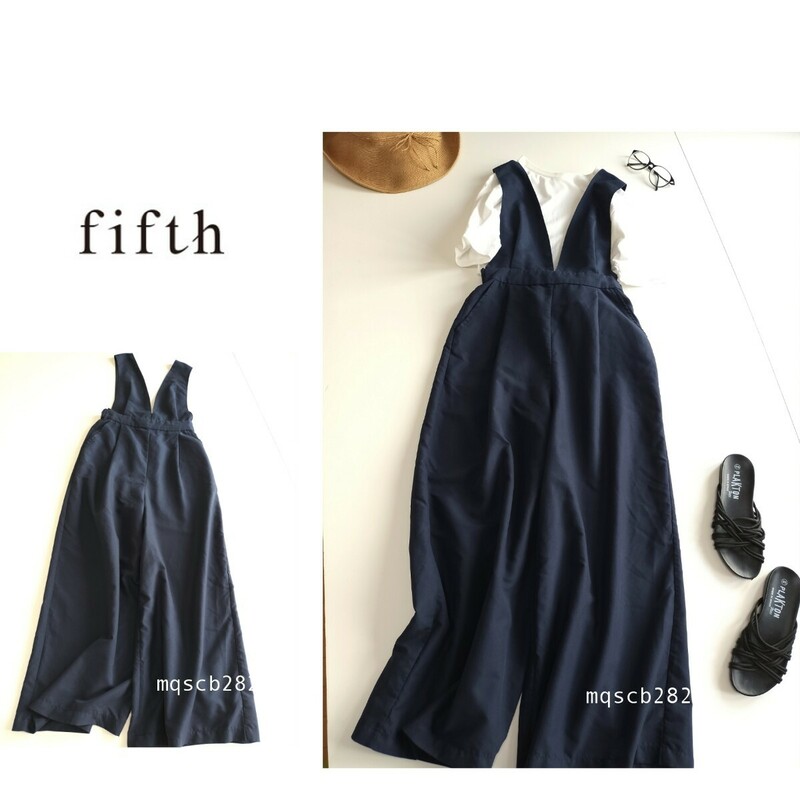 フィフス fifth 大人可愛い♪ サロペット size M ネイビー