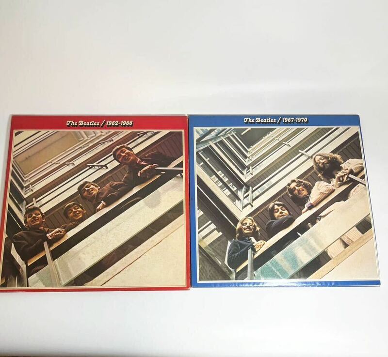 The Beatles(ビートルズ)「1962-1966」赤　LP レコード（1967-1970」青　Apple Records洋楽ロック　2枚セット