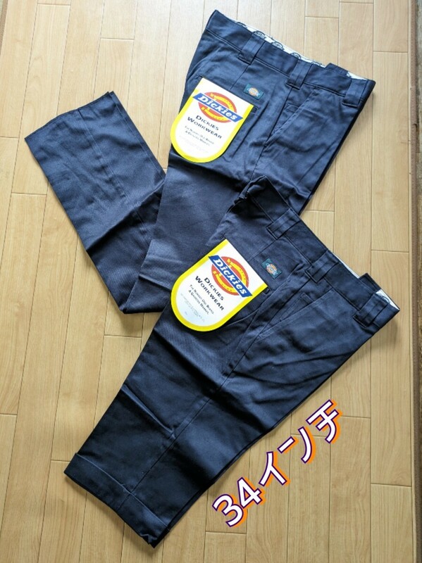 ディッキーズ Dickies ワーク パンツ/ハーフパンツ 黒 34インチ 2枚組◆メンズ ボトムス◆未使用品