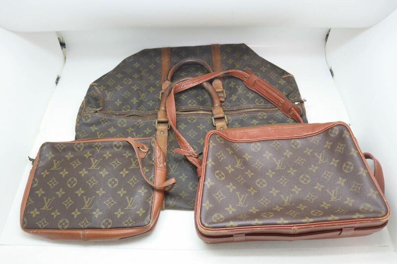 ルイヴィトン/LOUIS VUITTON/モノグラム/ボストンバッグ/ショルダーバッグ/クラッチバッグ/3点セット/まとめ/ヴィンテージ 