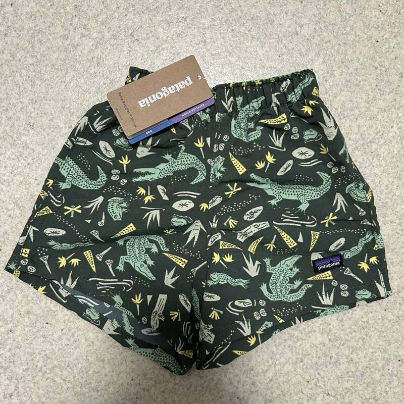 新品 3-6M patagonia ショートパンツ 海パン グリーン