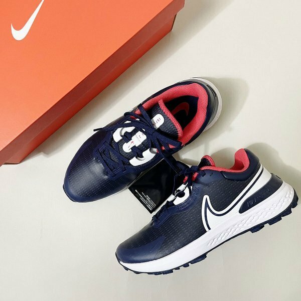 ★【新品 定価15,730円】 NIKE INFINITY PRO 2 W DM8449-400 ナイキ インフィニティ プロ 2 スニーカー US7 25cm ゴルフ シューズ ネイビー