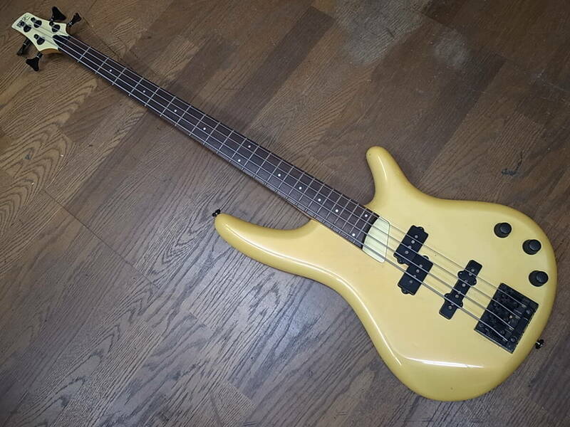  日本製Ibanez SDGR SR600エレキベース/アイバニーズ Made in Japanフジゲン白アイボリーElectoric Bass