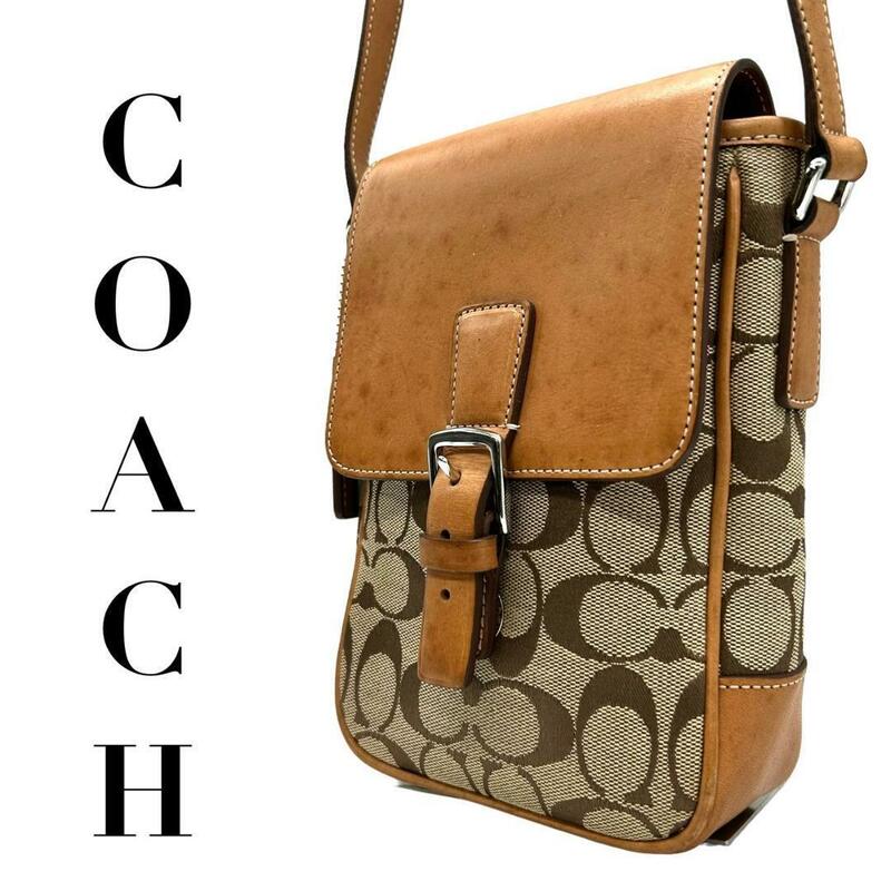 COACH コーチ　s57 フラップ　6098 ショルダーバッグ　シグネチャー