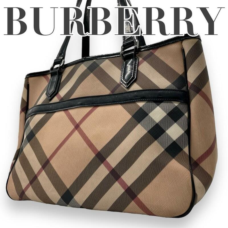 Burberry バーバリー　s20 肩掛け　PVC メガチェック　トートバッグ