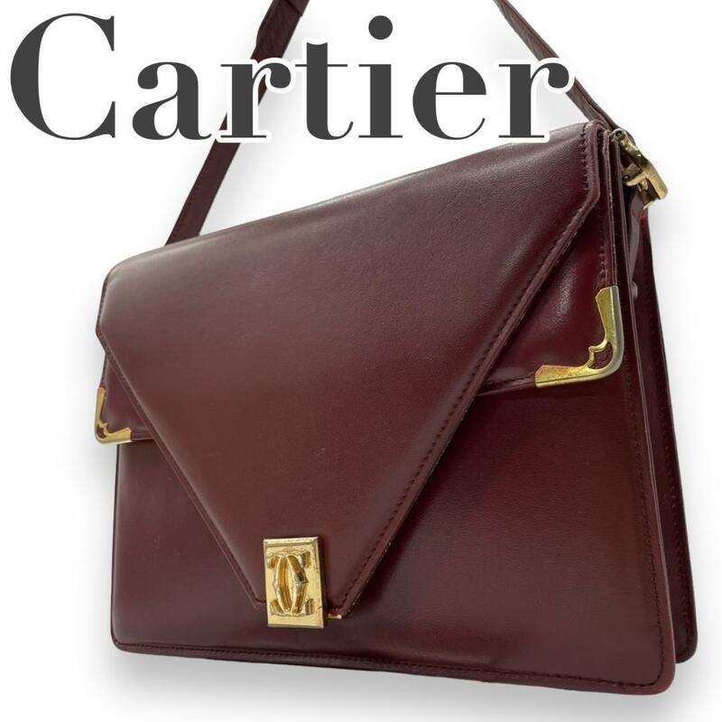 Cartier カルティエ　s20 マストライン　ショルダーバッグ　ｗフラップ