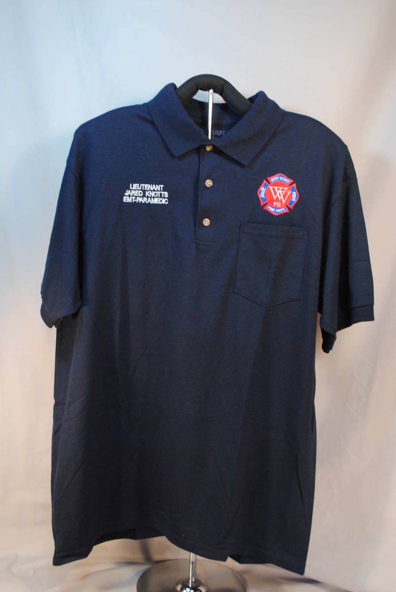 新品 半袖 Tシャツ アメリカ USサイズL 消防署 消防隊員 West Valley Fire Dept. Lieutenant Jared Knotts Paramedic Gildan社 綿ポリ半々