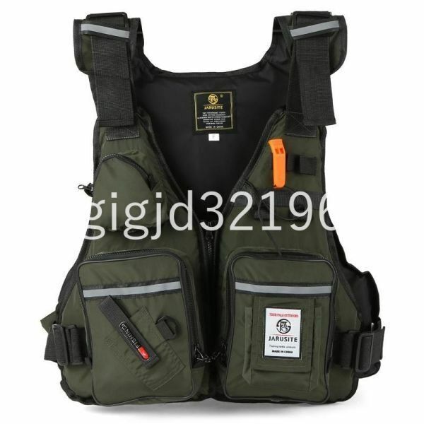 H9017:☆男性用のプロのライフジャケット,USB付き,ポータブル,多ポケット,防水,海用,調整可能/選べる2色