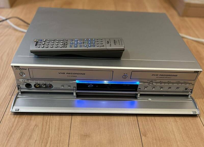 【通電確認のみ】ビクター Victor VHS/ HDD/ DVD ビデオ レコーダー DR-MX3 現状品