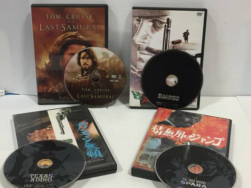 ◎ 洋画映画 DVD おまとめ4点 内3点特典映像付き 動作OK 盤面傷/汚れなし 外箱薄い傷あり ラストサムライ 荒野の用心棒 他