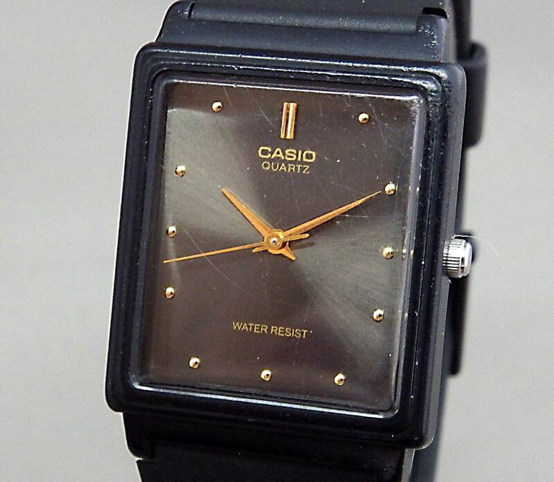 EU-9786■CASIO カシオ メンズ腕時計 MQ-38 3針 角型 中古
