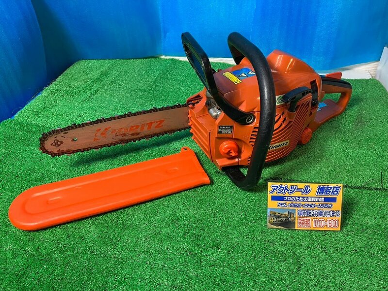 【中古/現状販売品】 KIORITZ 共立　エンジン チェンソー　CS3411G 【博多店】 バーサイズ：30cm　燃料：混合油 50：1　排気量：34.0㎝3