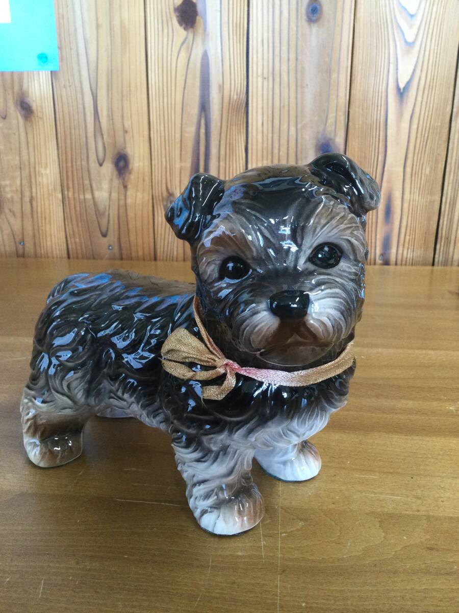 オブジェ　犬　ヨークシャテリア幼犬　保管品