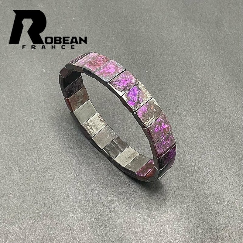 上級 EU製 定価24万円★ROBEAN・スギライト杉石バングル★ブレスレット パワーストーン 天然石 綺麗 平和 お守り 11.4*3.9mm 1001G1407