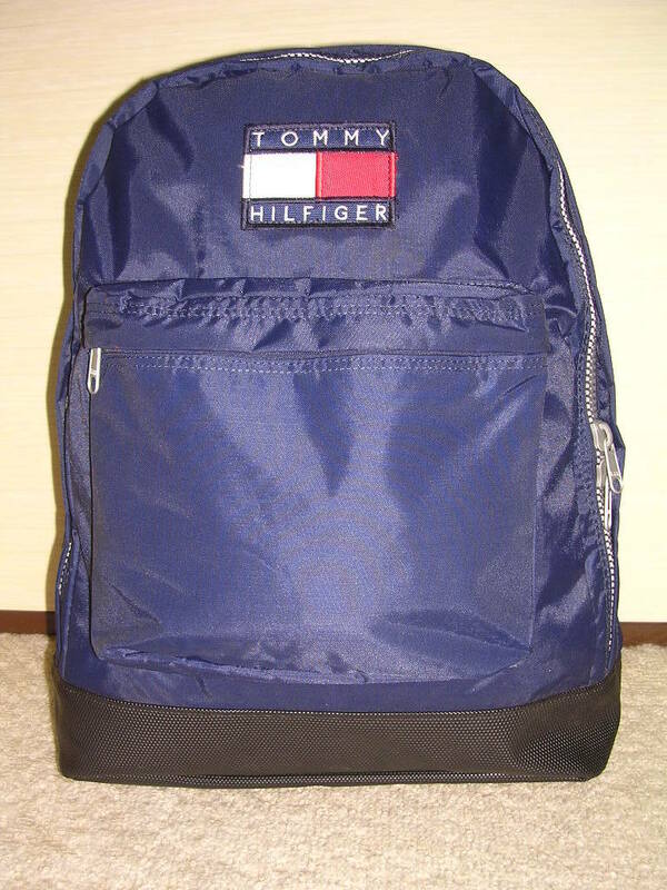 90s TOMMY HILFIGER ナイロンリュック vintage old トミーヒルフィガー フラッグ バックパック