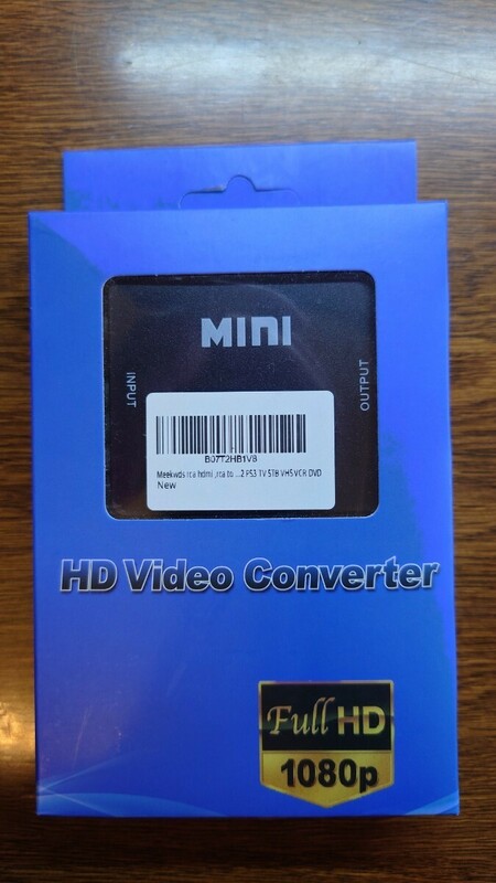 古いAV機器をHDMI接続）RCAコンポジット- HDMI HD VIDEO Converter Full HD