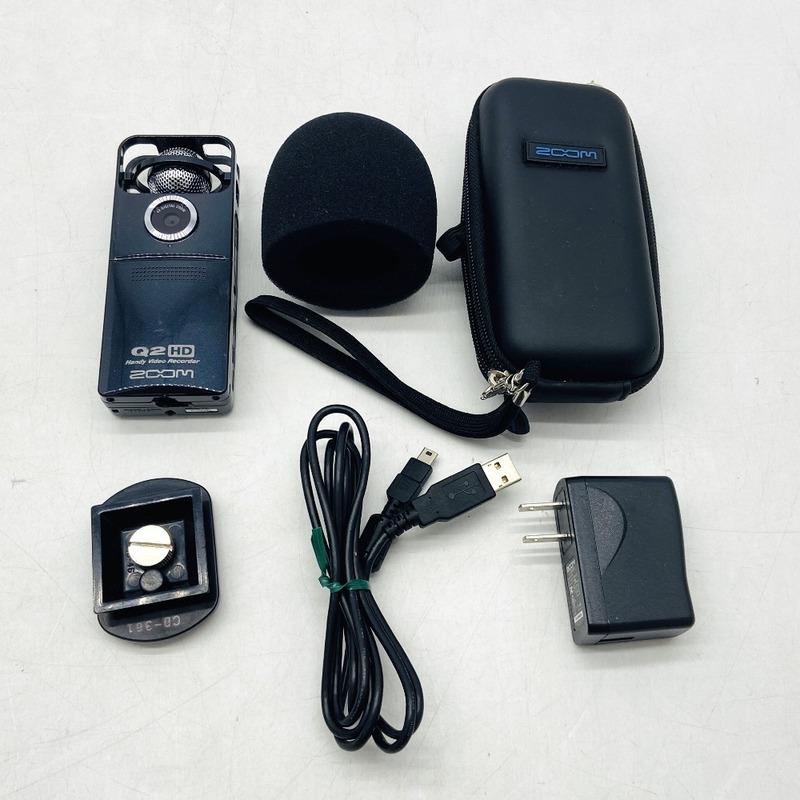 04wy0021□ ZOOM ハンディ ビデオレコーダー Q2HD Handy Video Recorder 中古品