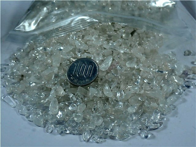 超綺麗★天然水晶 チップ174B11-10B02(5-7mm)