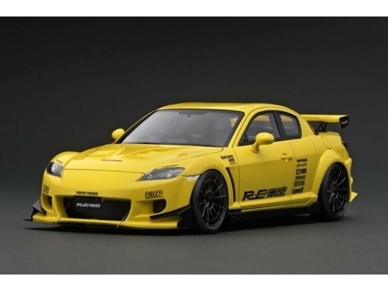 【イグニッションモデル】 1/18 マツダ RX-8 (SE3P) RE 雨宮 Yellow [IG3177]★未開封新品！