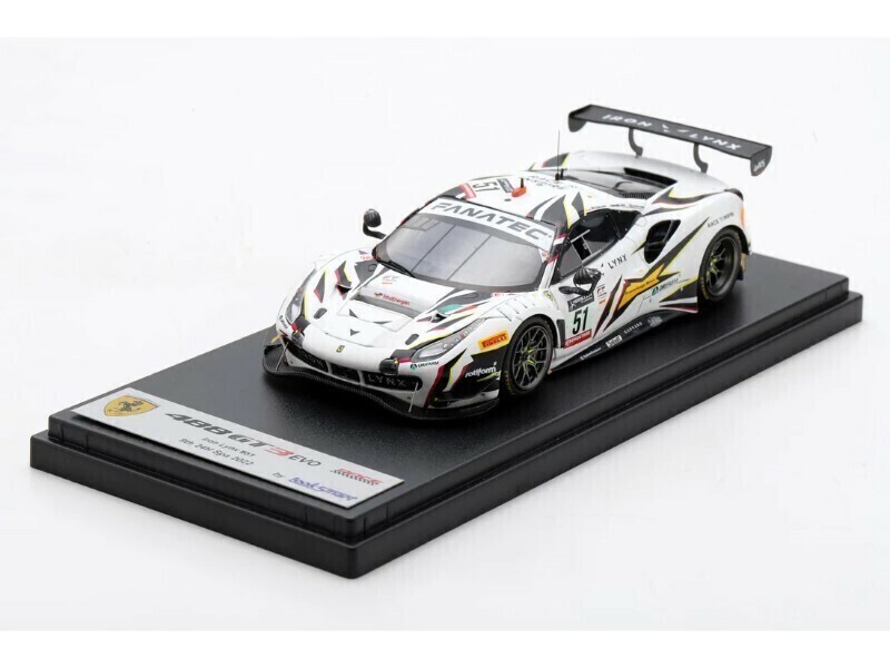 【ルックスマート】 1/43 フェラーリ 488 GT3 No.51 Iron Lynx 9th 24H Spa 2022M. Molina - J. Ca [LSRC151]★未開封新品！