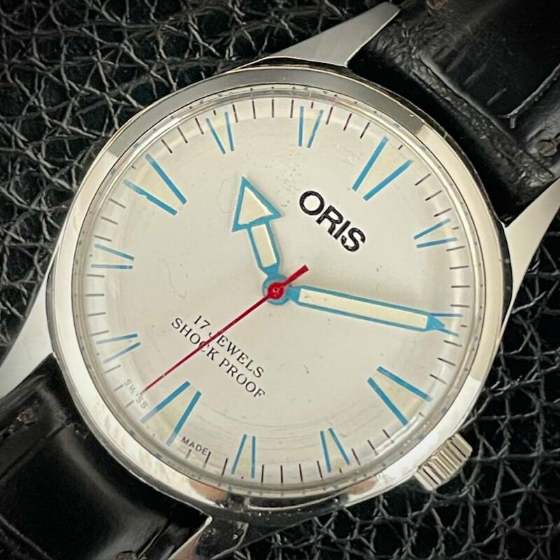 ◆激熱人気◆ 美品 ORIS オリス 1970'S ヴィンテージ 腕時計 メンズ手巻き アンティーク スイス 文字盤ホワイト 3
