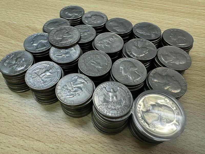 アメリカ　ドル　セント　貨幣　コイン　1ドル　25セント　まとめ　まとめて　51ドル