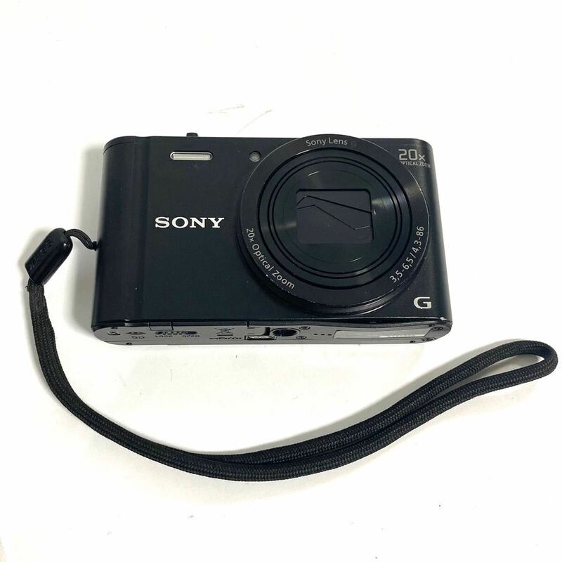 SONY ソニー Cyber-shot サイバーショット DSC-WX300 コンパクトデジタルカメラ ブラック 本体 通電確認済み 現状品 ジャンク y-060609-98