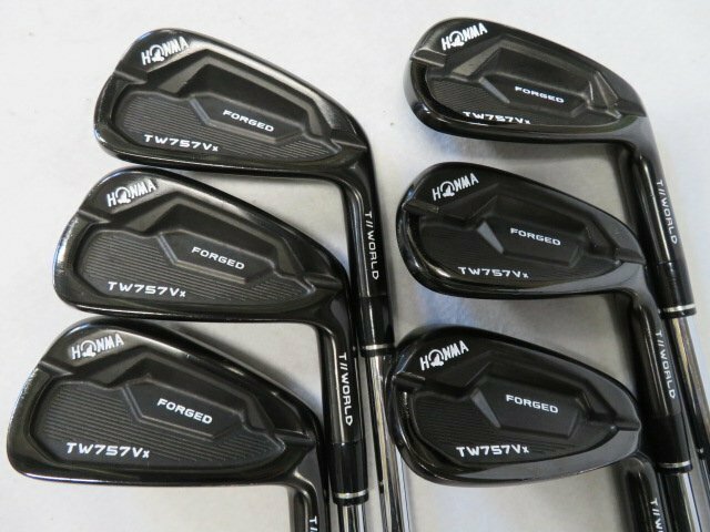 【中古】ホンマ　2022　ＴＷ７５７Ｖｘ　ＢＬＡＣＫ　ＥＤＩＴＩＯＮ　アイアン　６本（５～Ｐ）　Ｓ　NSPRO Modus3 TOUR105