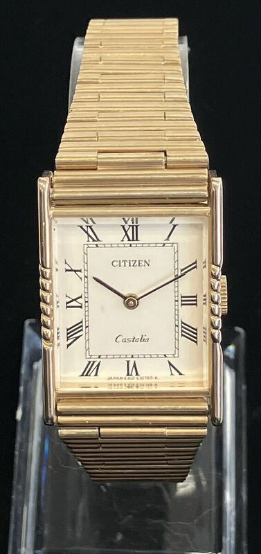腕時計 CITIZEN Castalia 4-632516 クォーツ メンズ腕時計 ジャンク 部品取り シチズン ベルト純正 0d