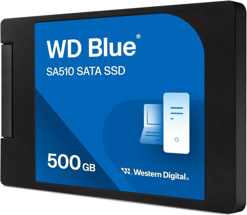WD Blue SATA SSD 500GB 2.5 & .SSDケースセット