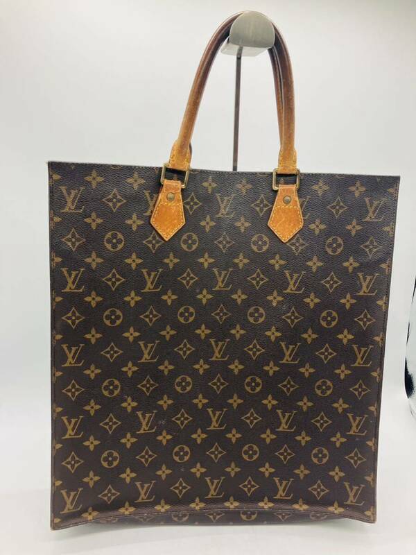 5e77 必見! LOUIS VUITTON モノグラム サックプラ トートバッグ ハンドバッグ 中古品 現状品 内側劣化 !