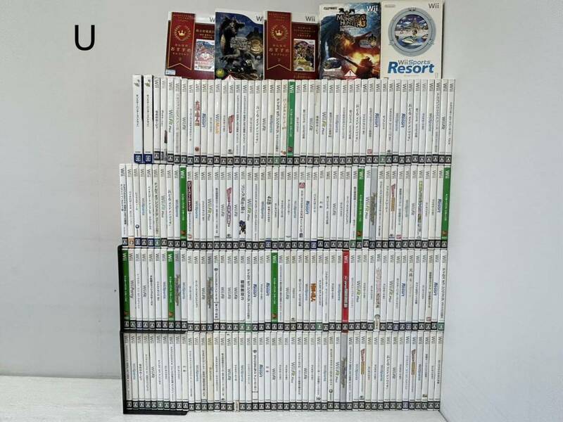 U ジャンク！1円〜 Wii ゲームソフト 計202本 約30kg Nintendo ニンテンドーまとめ 大量 未確認/マリオ/ドンキーコング/モンハン/他