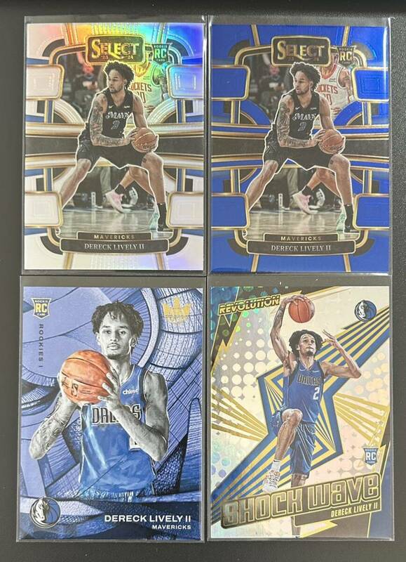 Dereck Lively II Mavericks RC 4枚 2023-24 Select / Revolution / Court Kings NBA Basketball