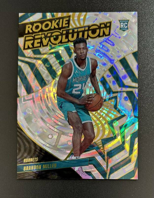 2023-24 Revolution Basketball Brandon Miller Hornets RC FRACTAL ROOKIE REVOLUTION #18 NBA