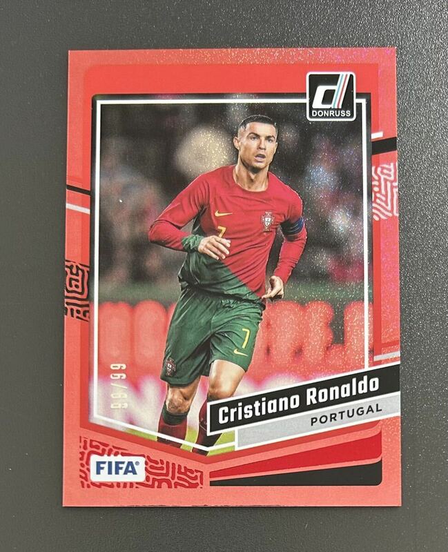 2023-24 Donruss Soccer Cristiano Ronaldo Portugal 99/99枚限定 Red Parallel ラストナンバー