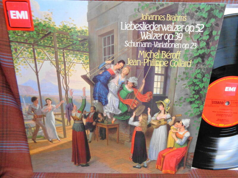 L#4525◆LP◆ ブラームス : 愛の歌 / ワルツ集 / シューマンの主題による変奏曲 ミシェル・ベロフ J＝F・コラール 1C 065-73 044 ASD 4079