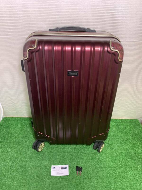 Coleman コールマン キャリーケース スーツケース DQ-CO-4 赤紫色 トランク 大容量 9-19 