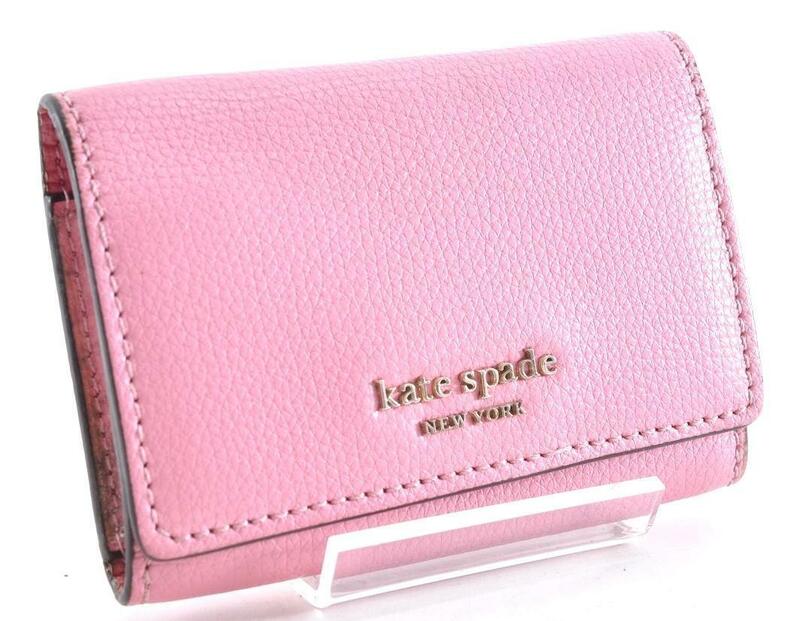 Kate Spade ケイトスペード 6連キーケース 鍵入れ レザー 革 ピンク 無地 柄なし シンプル ロゴ レディース 女性 α2EM1267