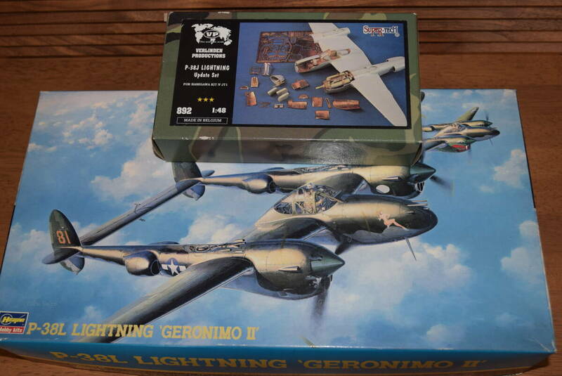 ハセガワ　1/48　P-38 L　ライトニング　ジェロニモ＋バーリンデンディーテルアップパーツ