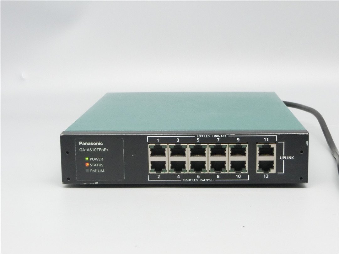 中古　動作確認済み　GA-AS10TPoE PN25108 ESネットワークス スイッチングハブ パナソニック(Panasonic)　送料無料
