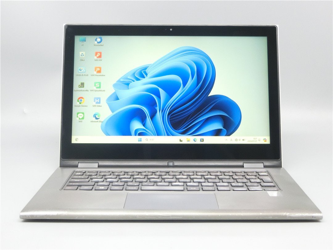 WEBカメラ/中古/13.3型2in1タッチパネル/ノートPC/Win11Pro/高速SSD256GB/8GB/Core i7 5500U/DELL　Inspiron　7348/MSoffice2019