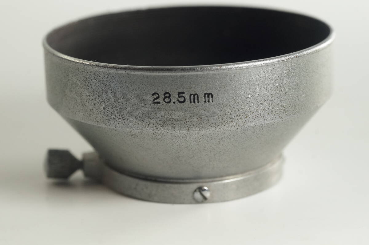影HG【並品】 希少品 crown 28.5mm メタルフード クラウン グラフレックス株式会社 カメラレンズフード
