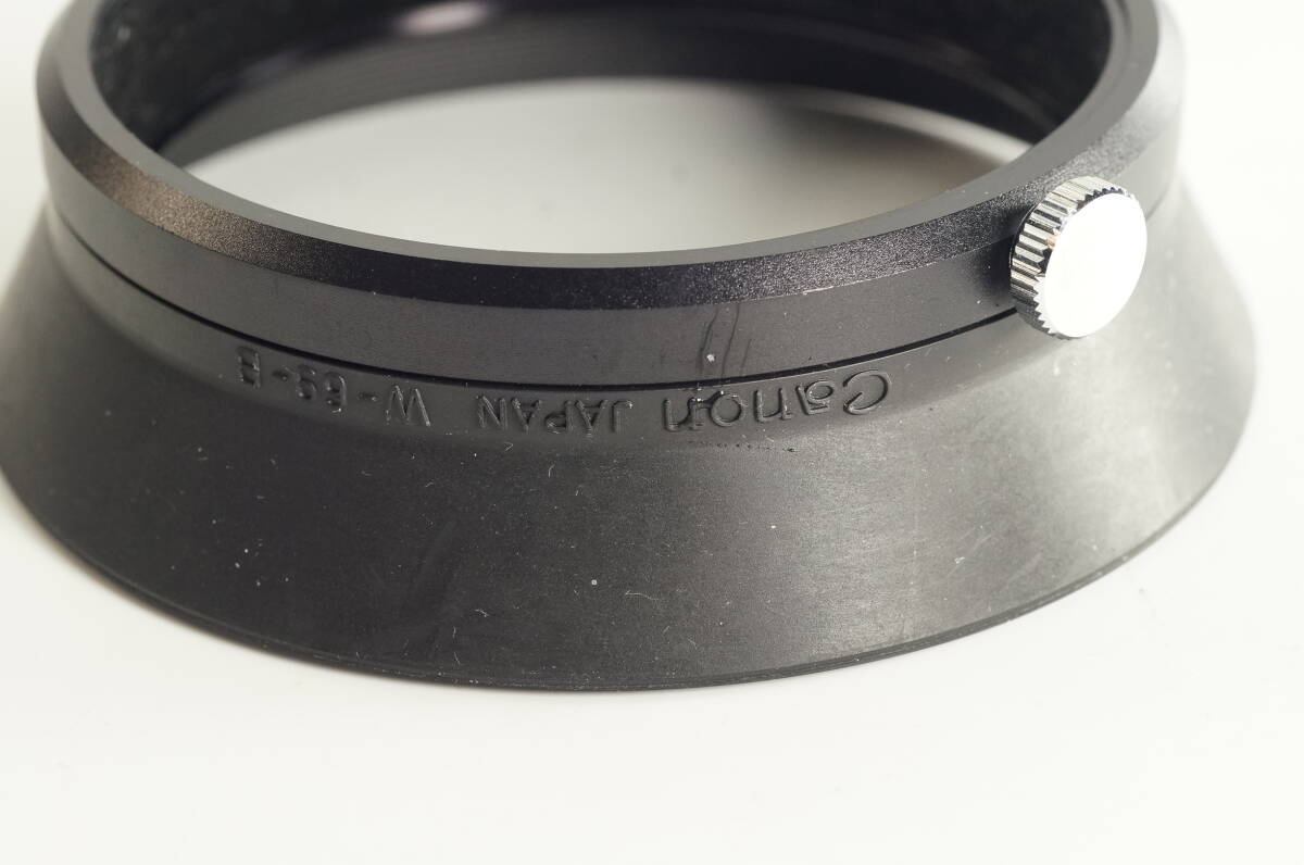 影JG【キレイ】Canon W-69-B キヤノン FD 28-50mm F3.5 S.S.C用 New FD 28-50mm F3.5 レンズフード