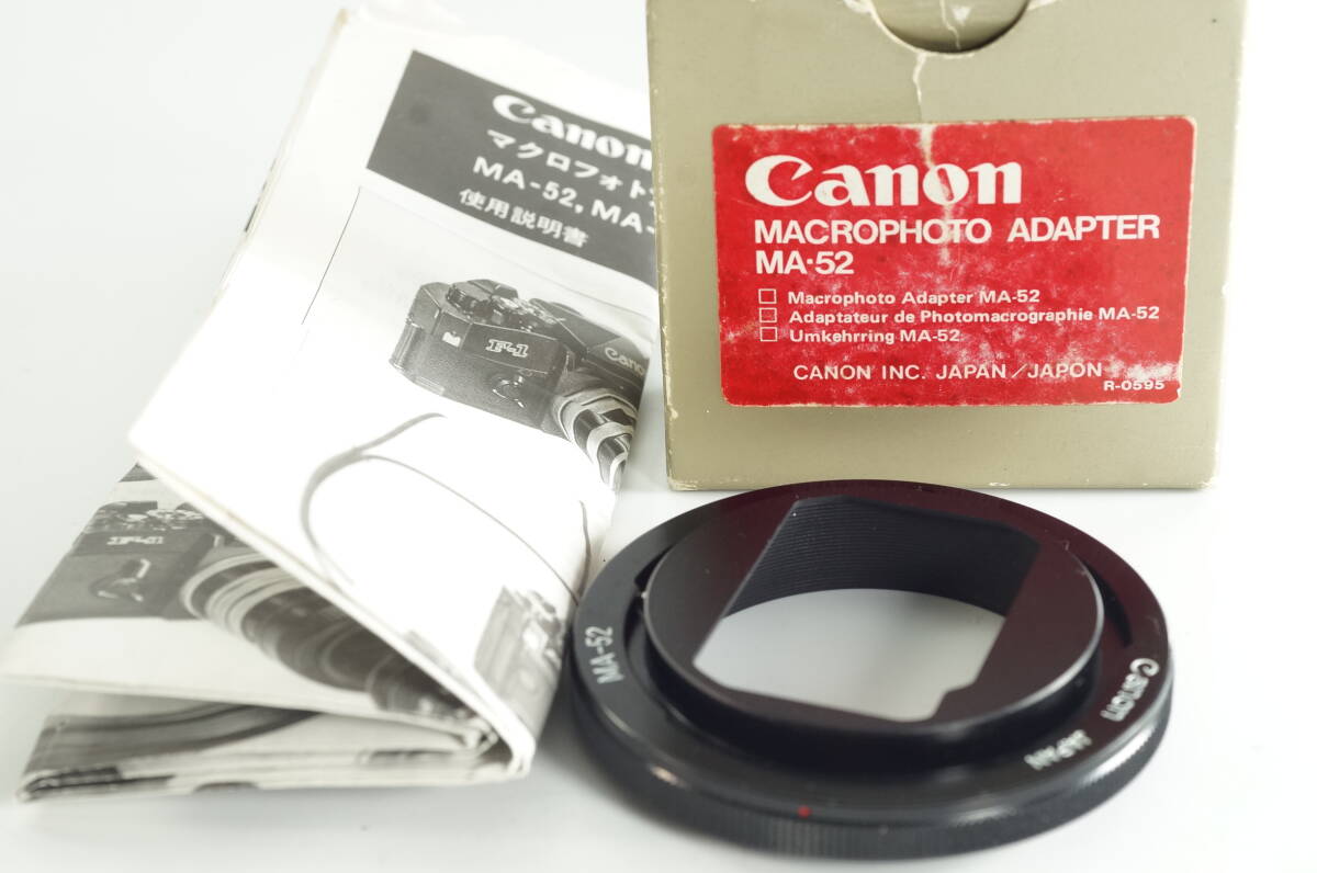 蓋YG『とてもキレイ』Canon キャノン MA-52 マクロアダプター キヤノン