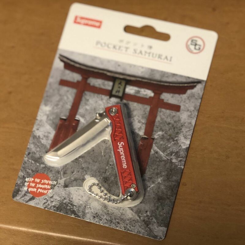 クーポン対応 Supreme StatGear Pocket Samurai シュプリーム 赤 ポケットナイフ ポケットサムライ